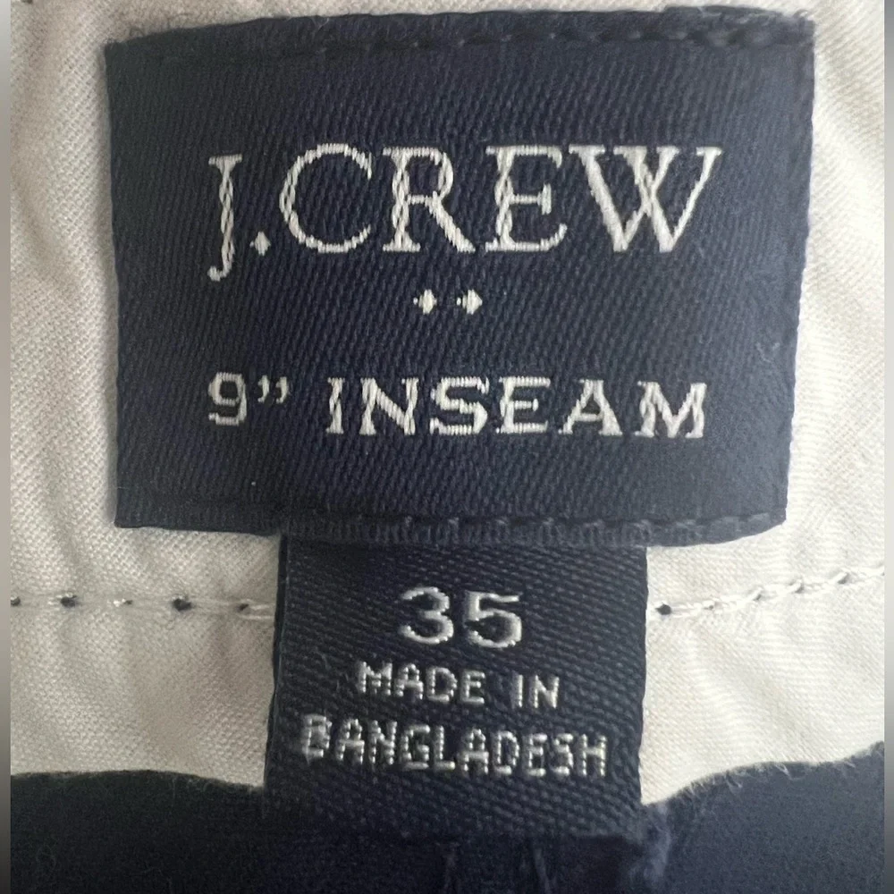 J. Crew Navy Blue Flat Front Shorts